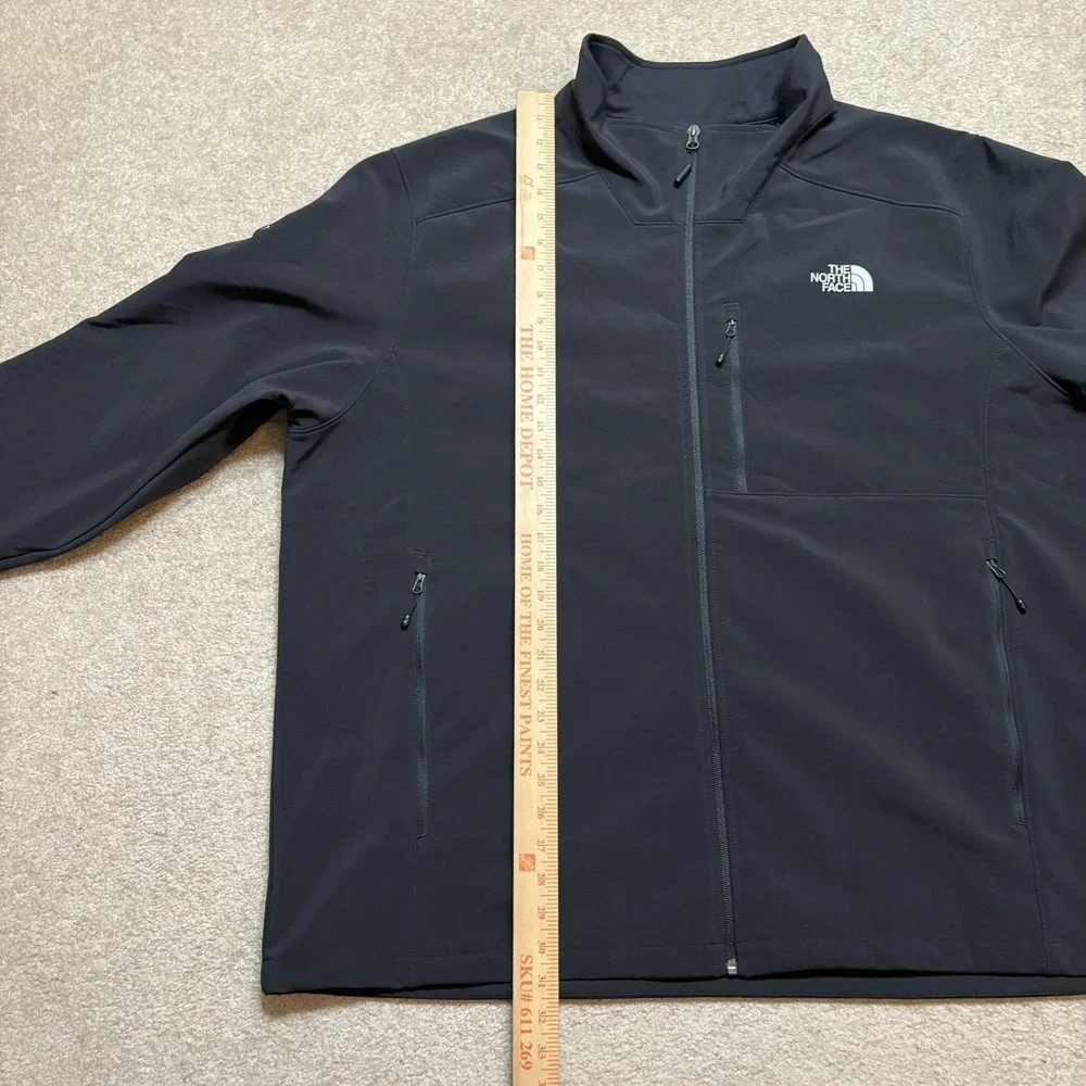 The North Face Windwall Jacket Mens 3XL Black Softshell Full‎ Zip NF0A3LGT Gorp